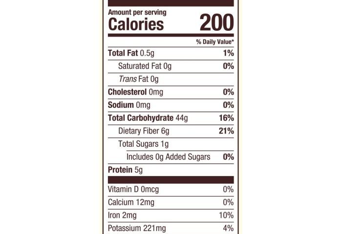 Pearl barley nutrition facts