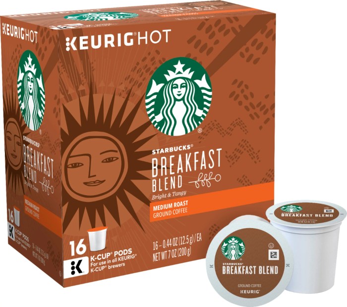 Starbucks k cups nutrition facts