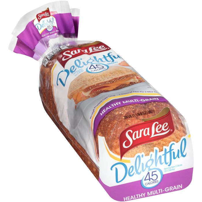 Sara lee delightful bread nutrition facts