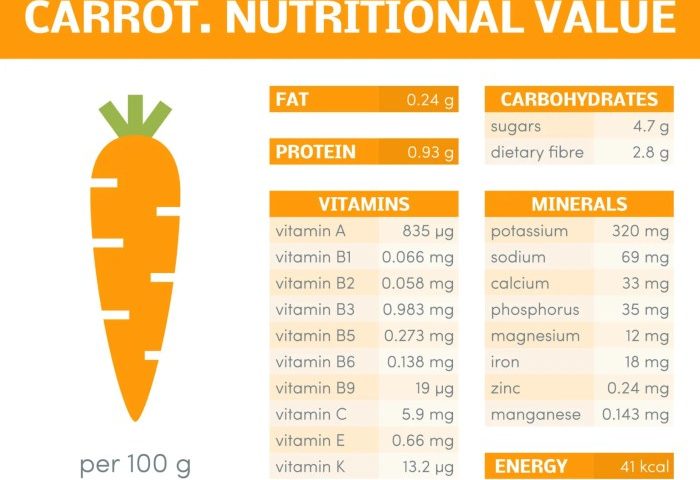 1 cup carrots nutrition facts