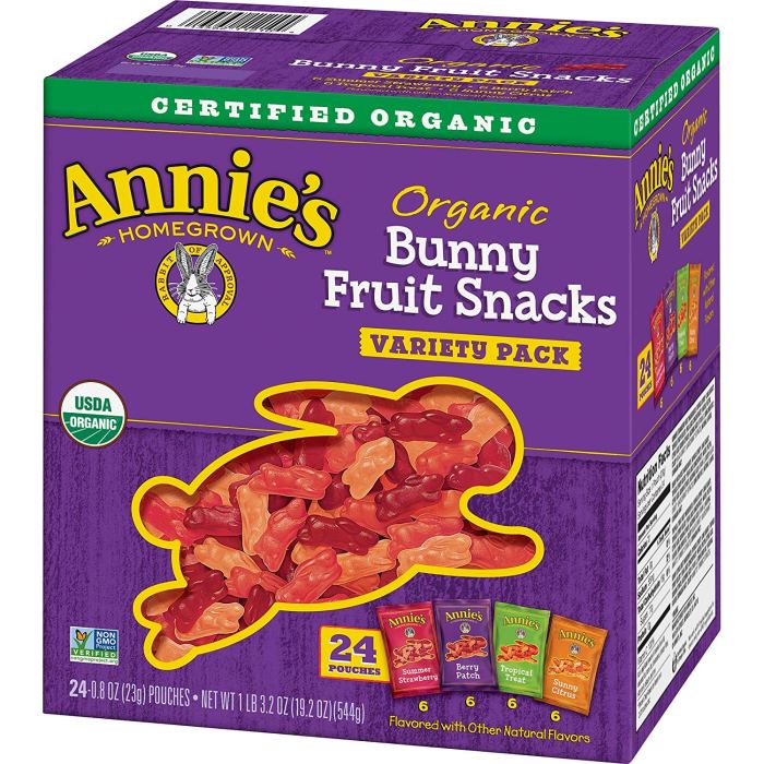 Annie's fruit snacks nutrition facts