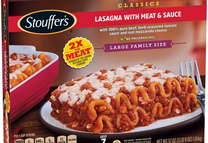 Nutrition facts stouffer's lasagna