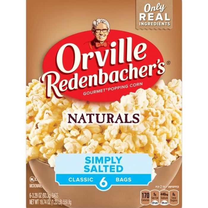 Natural popcorn orville microwave redenbacher salted simply nutrition facts